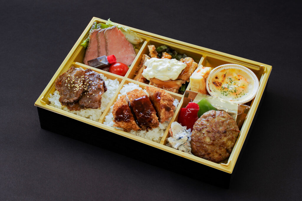 ５種の肉盛り弁当